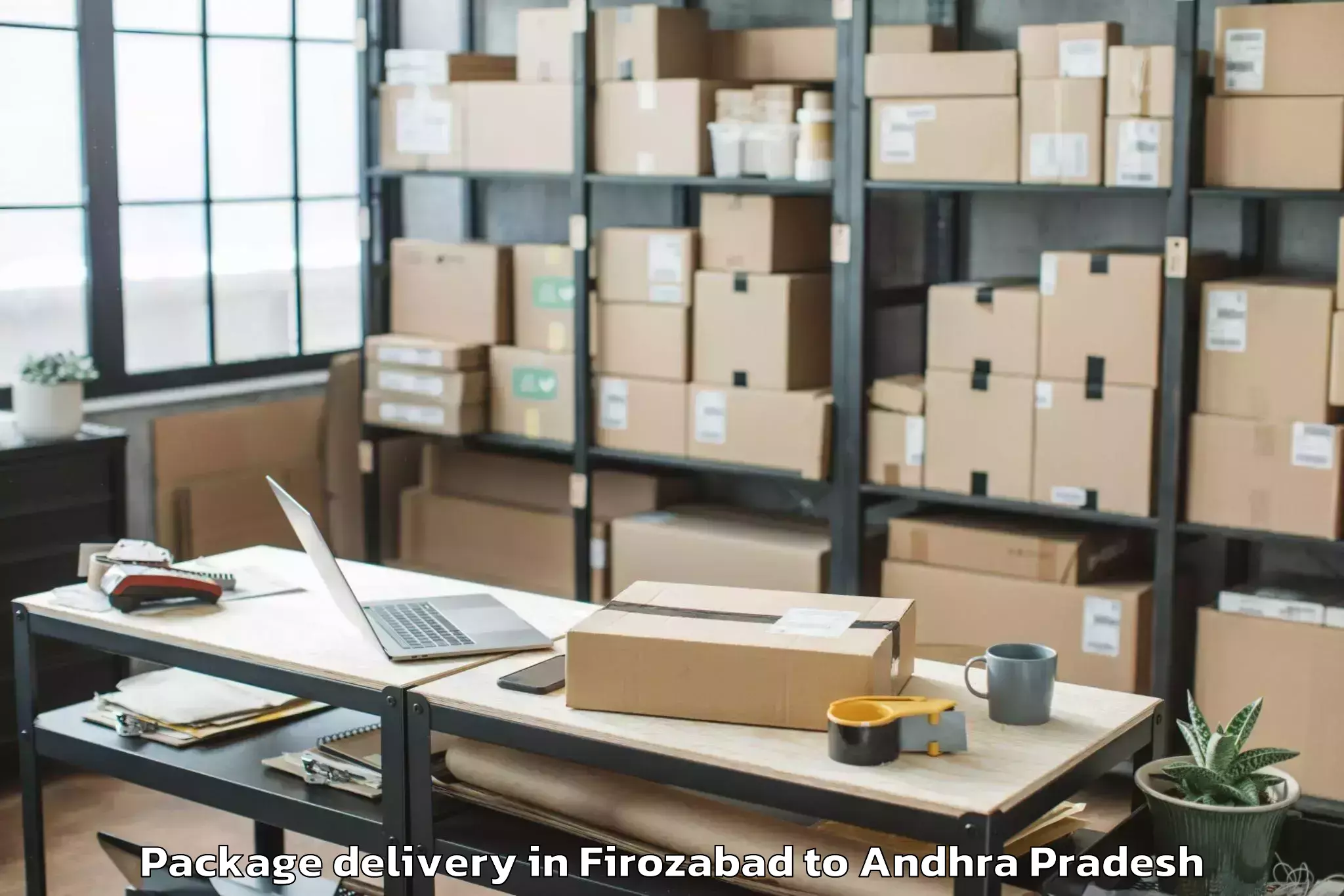 Professional Firozabad to Kollipara Package Delivery